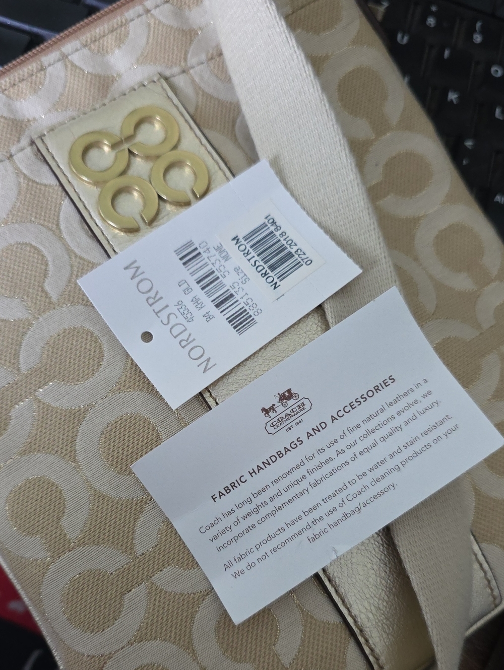 Coach Julia Vintage Signature Op Art Swing Pack Crosdbody Bag Nwt A1120-45536 - Picture 7 of 8